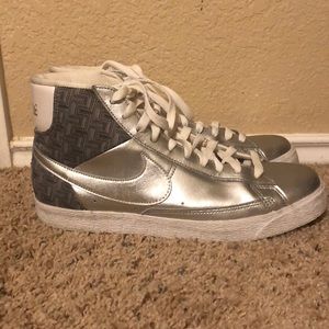 Nike Shoes - Silver Nike high tops Nike Shoes - Silver Nike high tops